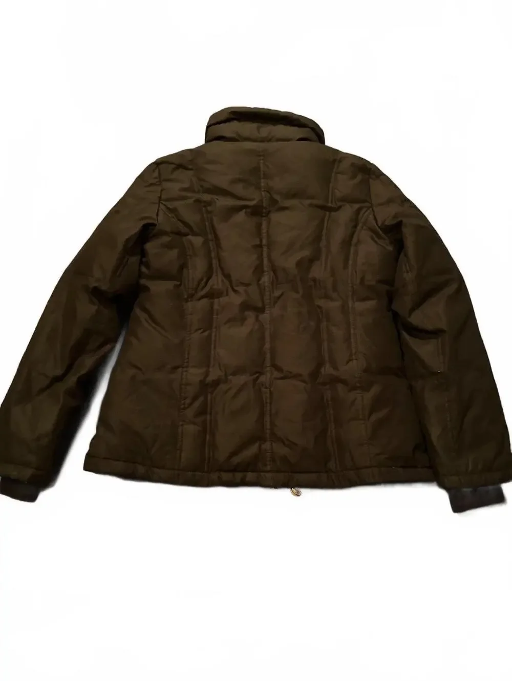 Michael Kors Women's Black Down Puffer Jacket with Gold Hardware Size S